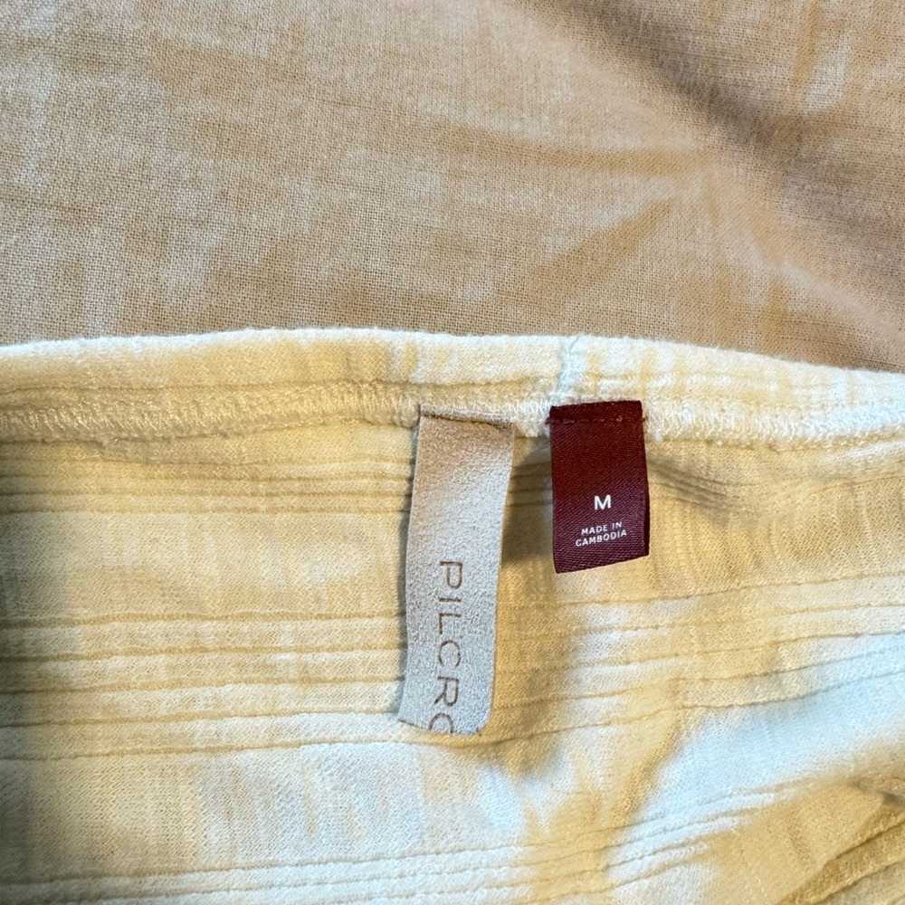 Pilcro Cream Ruched Halter Top - Picture 5 of 5